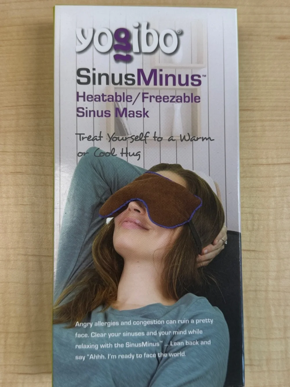 Yogibo Heatable/Freezable Sinus Mask - brand new in box